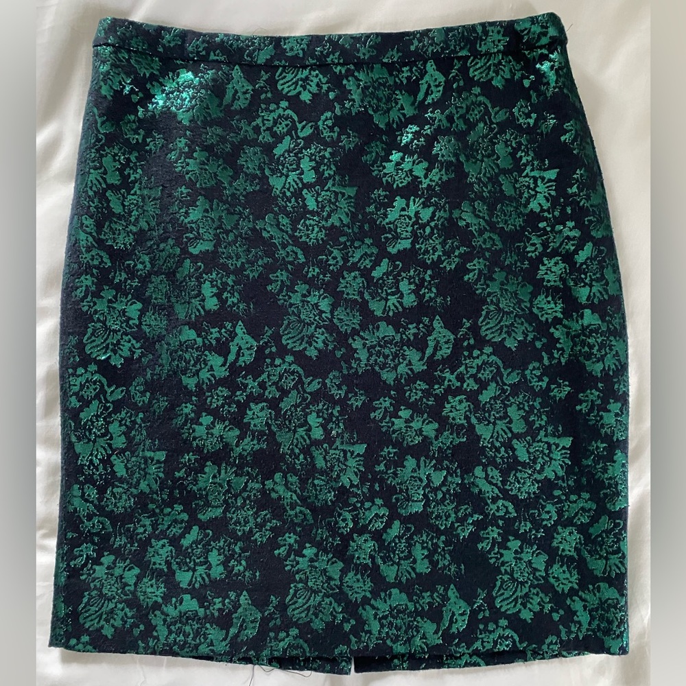 J Crew Factory Navy Pencil Skirt Size 10